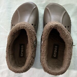 Crocs Fur Lined Clogs, Size 10, in Brown, NWOT